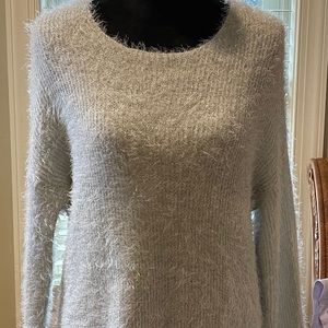 Silver / White LulaRoe Hip Length Sweater